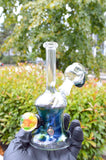 Oil Slick Fumed Minitube with Clear Neck