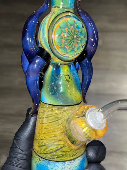 Fumed Disk Flask w/ Royal Jelly Horns
