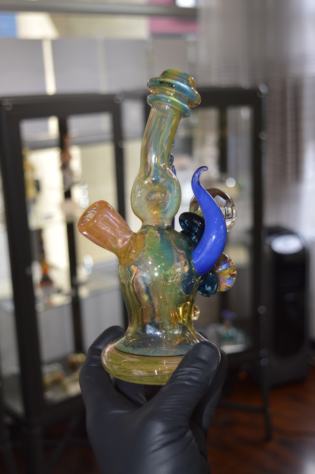 Rainbow Ghost Fume Mini Tube with Blue Horns