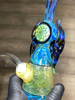 Fumed Disk Flask w/ Sparkle Horns