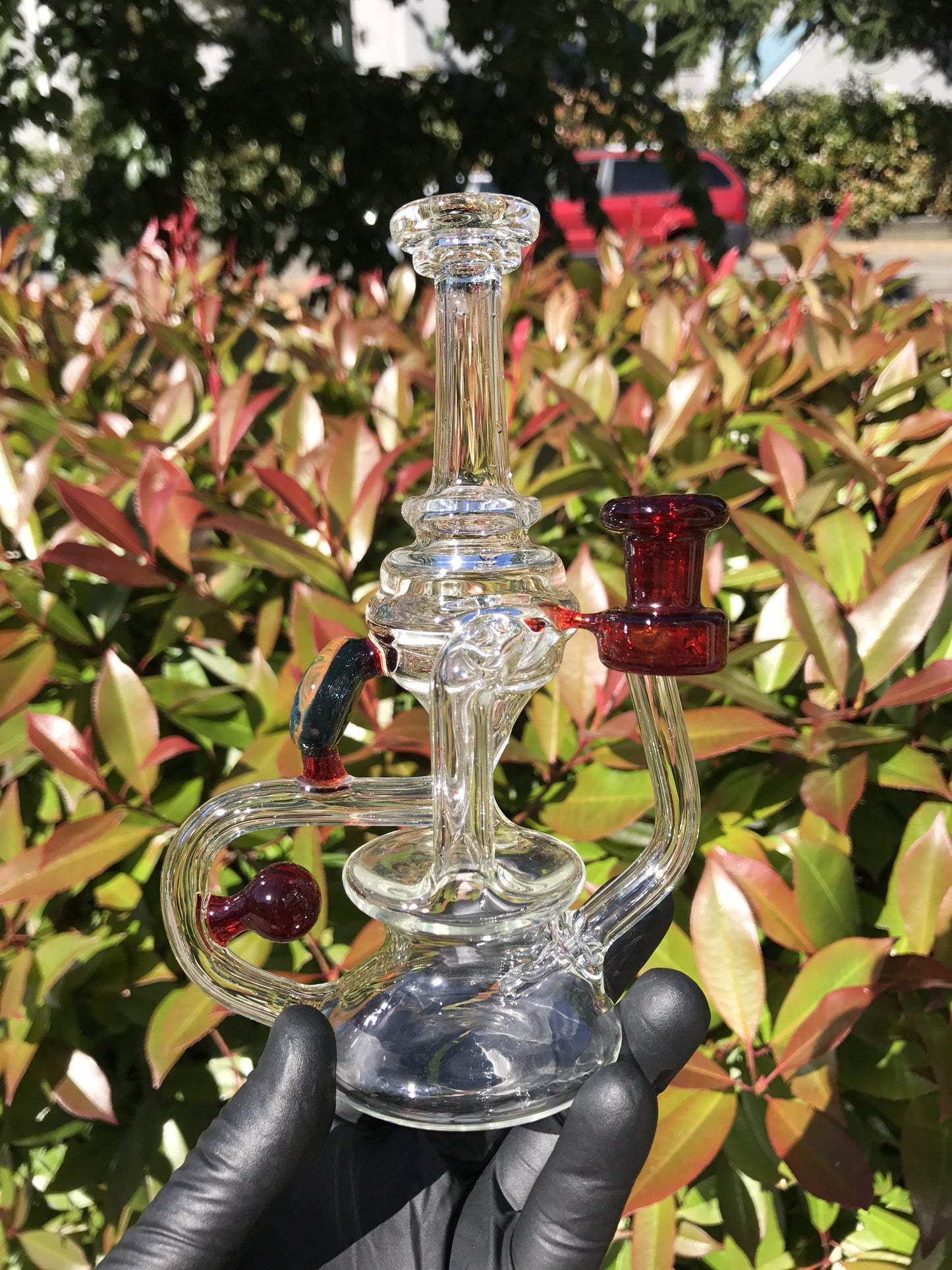 Red Accented Floating Recycler