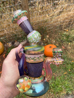 Purple Crop Circle and Fume Hourglass