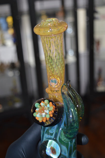 Dark Multi Mini Tube with Green Horns