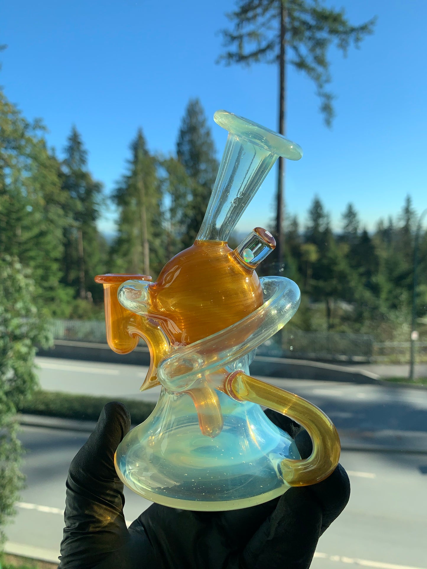 Moonstone/Caramel Double Recycler
