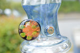 Raked Blue and Clear Neck Minitube