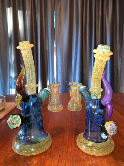Flower/Dab Sets with Removable Downstem