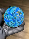 Fumed Disk Flask w/ Sparkle Horns