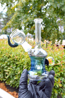 Oil Slick Fumed Minitube with Clear Neck
