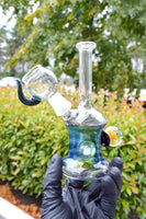 Oil Slick Fumed Minitube with Clear Neck