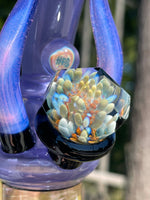 Faceted Satin Purple Mini Tube