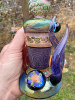 Purple Crop Circle and Fume Hourglass