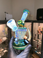 Dual Horn Hourglass Fumed Piece