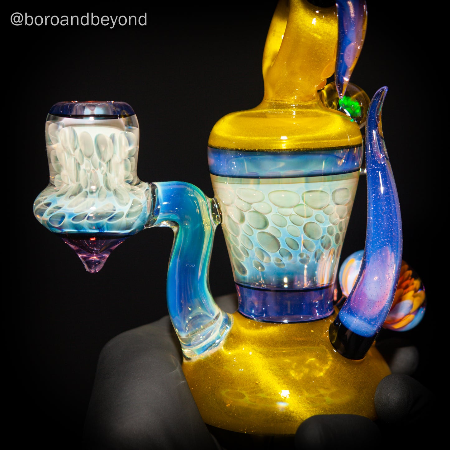 Pineapple Juice over Icy White Hourglass