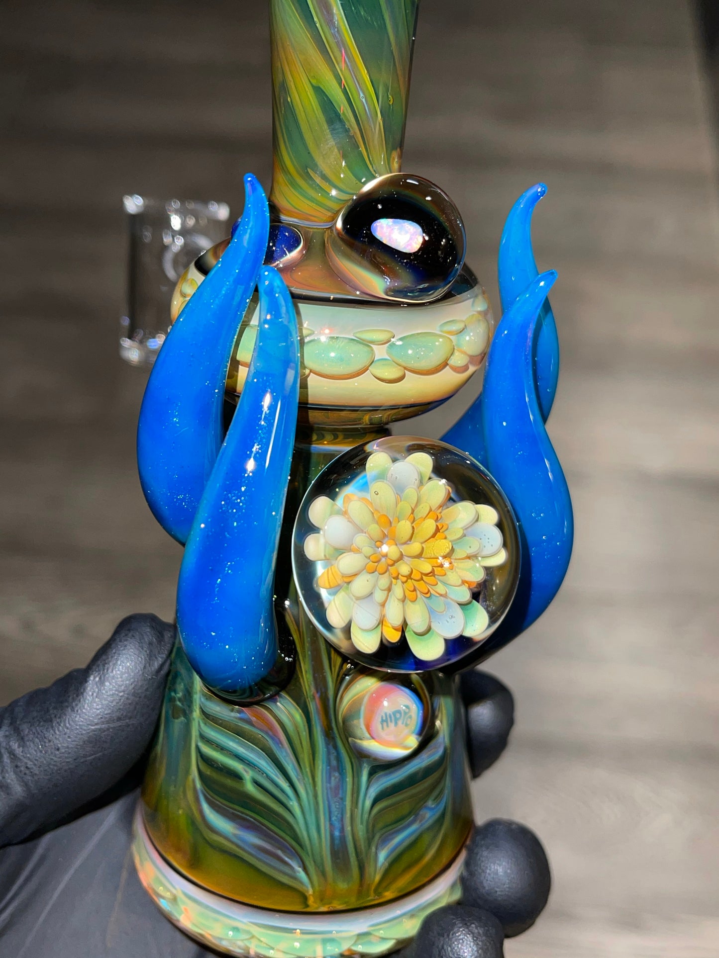 Blue Horn Flask