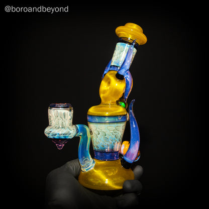 Pineapple Juice over Icy White Hourglass