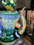 Dual Horn Hourglass Fumed Piece