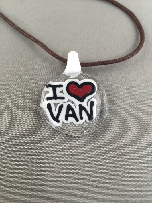 I Love Van Pendant