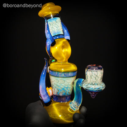 Pineapple Juice over Icy White Hourglass