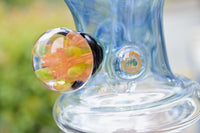 Raked Blue and Clear Neck Minitube