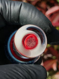 White, Blue and Red Bubble Cap