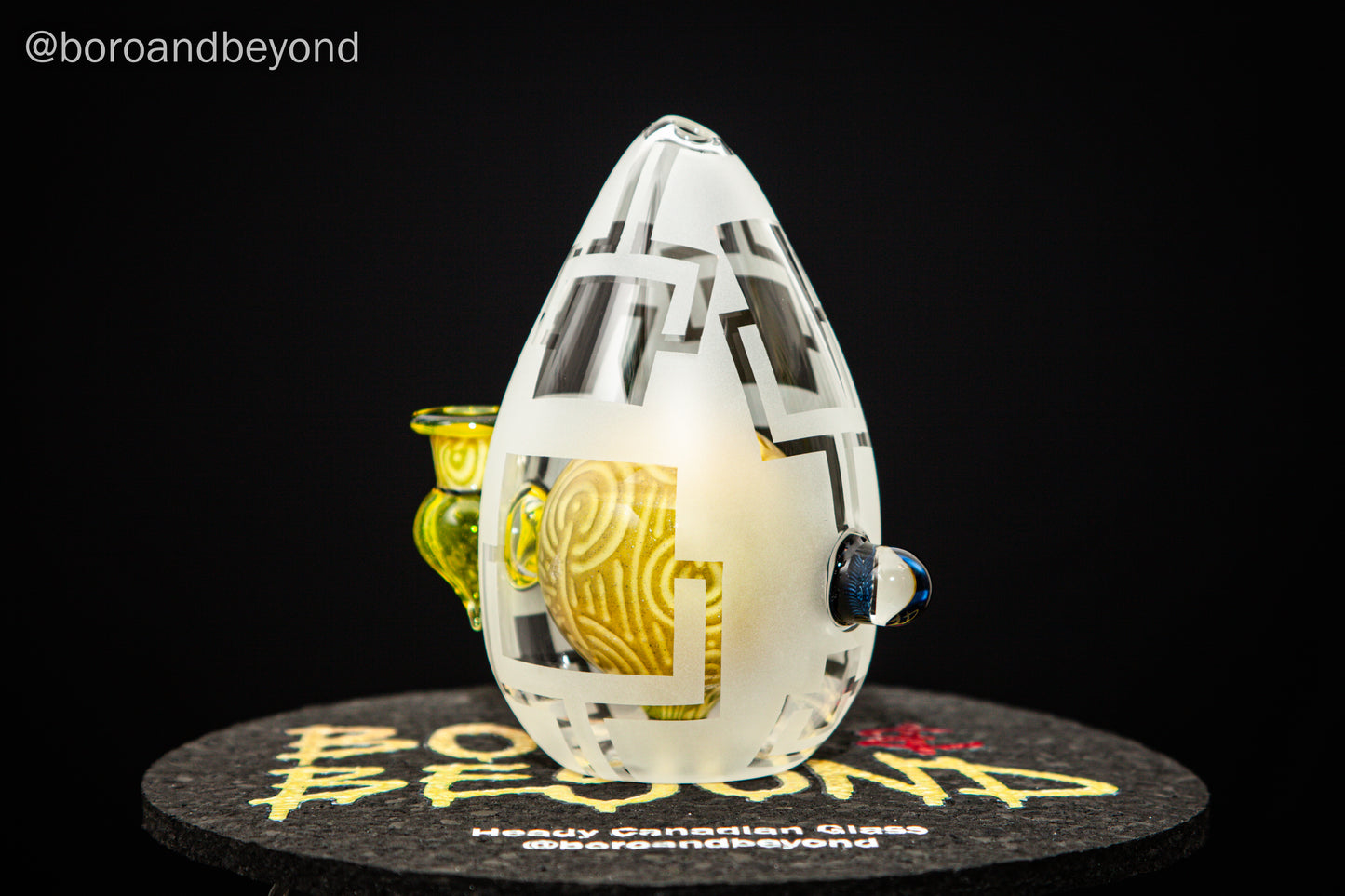 Yellow Crop Circle Egg