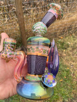 Purple Crop Circle and Fume Hourglass